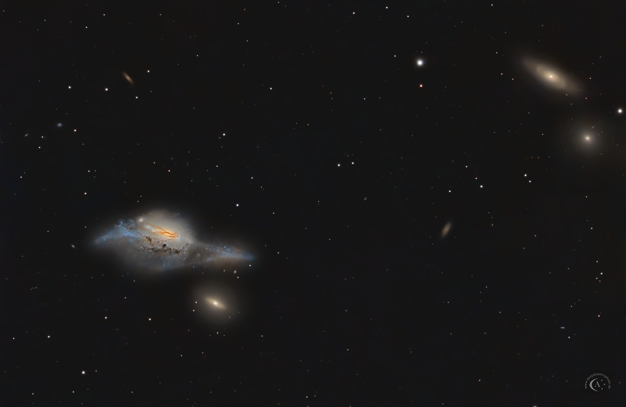 NGC 4438 – The Eyes Galaxies