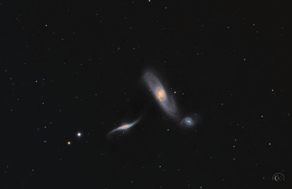 Arp 286 – NGC 5560, NGC 5566 und NGC 5569