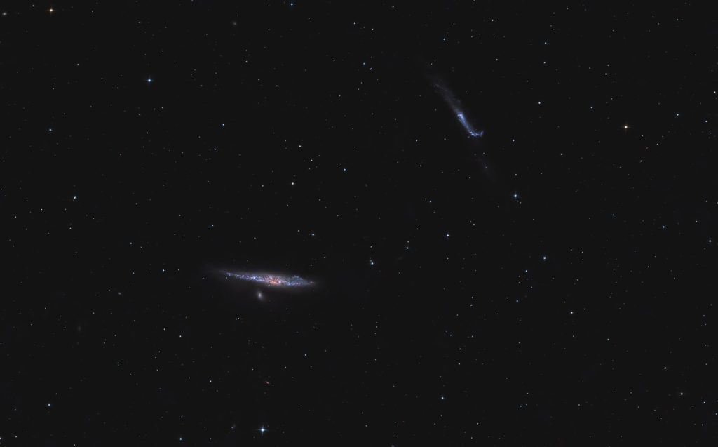 NGC 4631 – Walfischgalaxie und NGC 4656 – Brecheisen-Galaxie