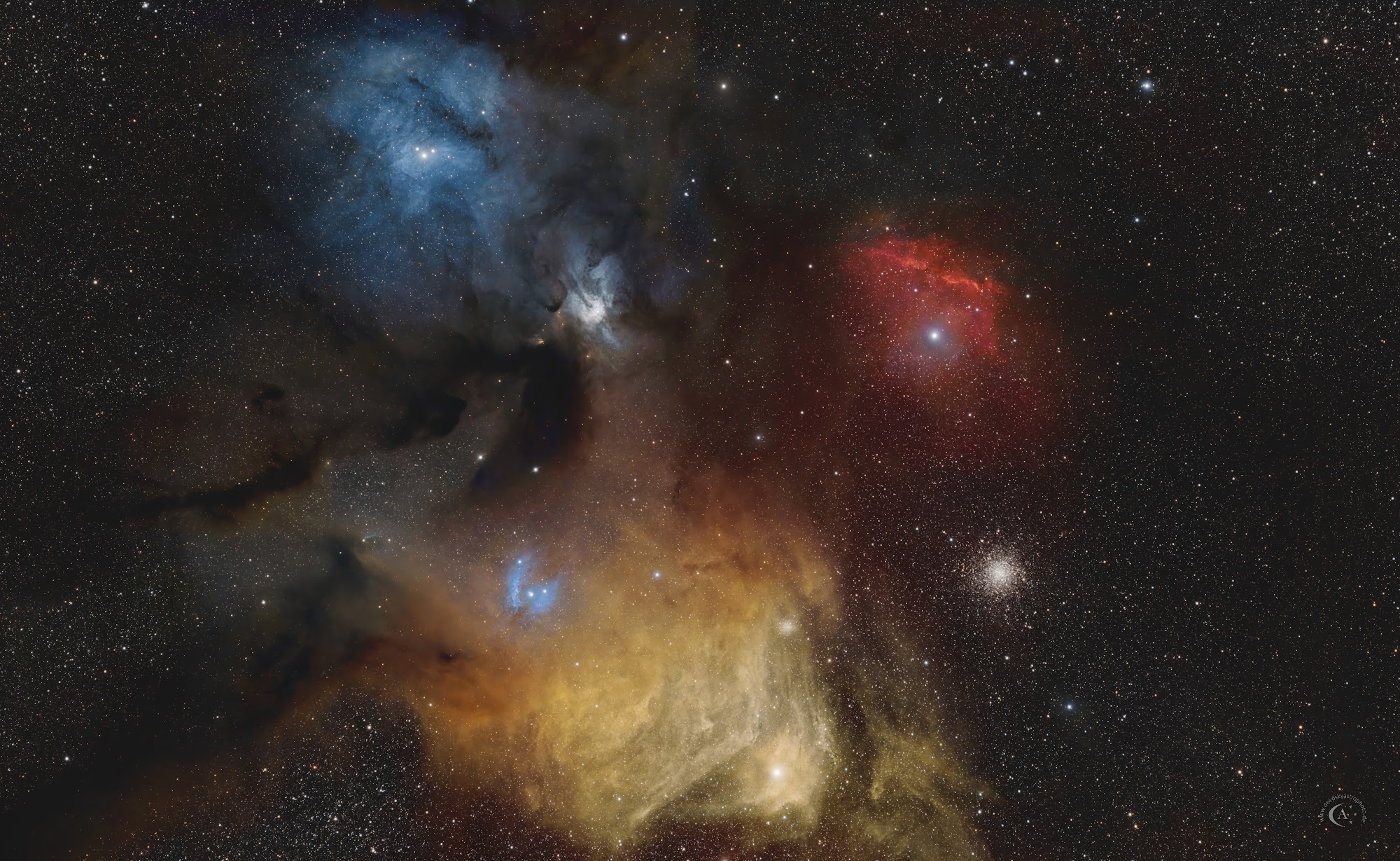Rho-Ophiuchi-Nebel – Antares-Region