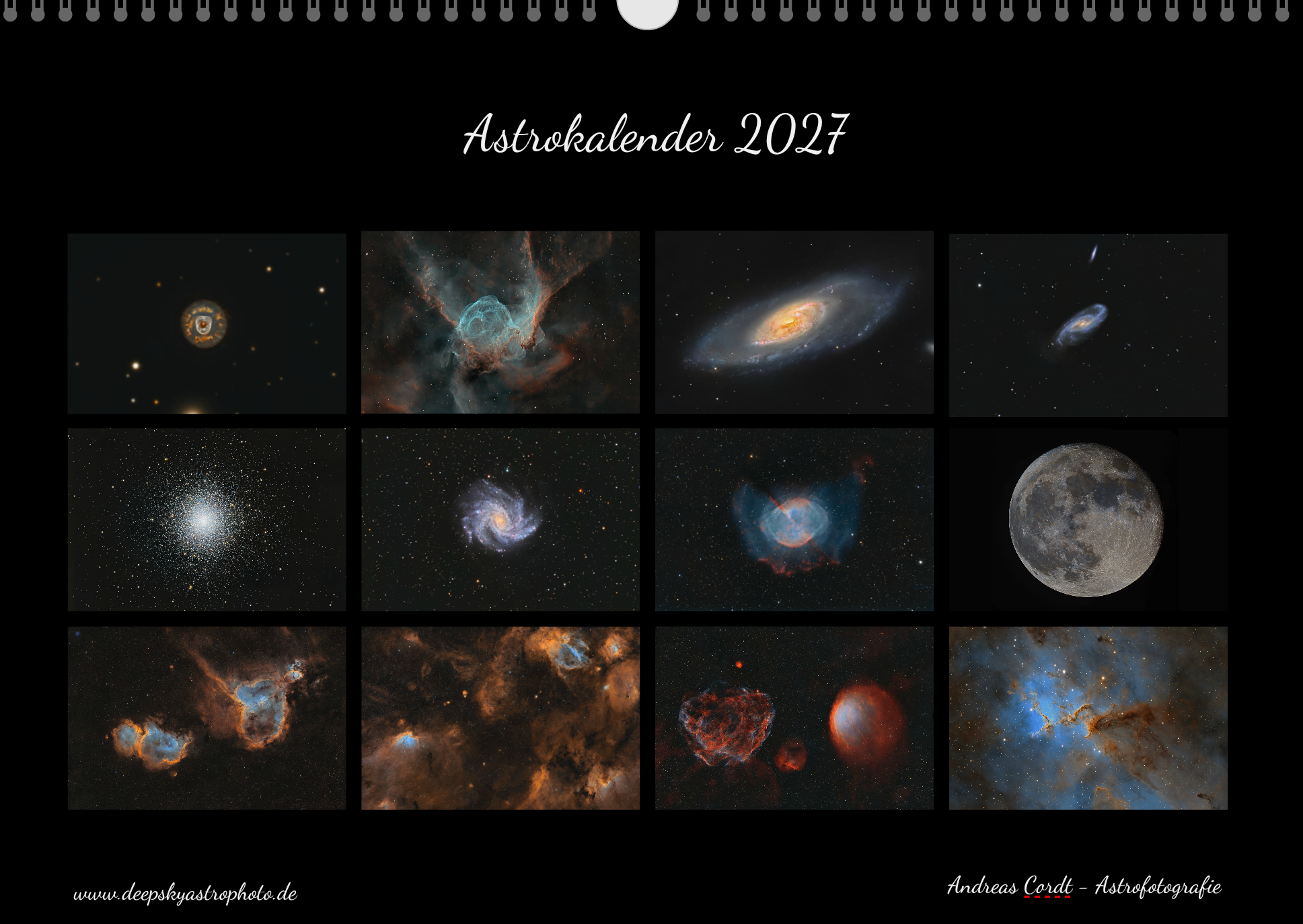 Astrokalender 2027 - Übersicht